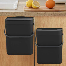 LALASTAR Countertop Compost Bin with Lid Hanging Small Trash Can with