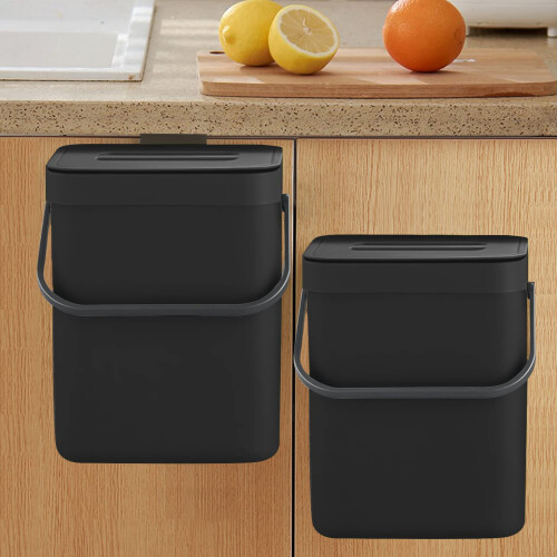 LALASTAR Countertop Compost Bin with Lid  Hanging Small Trash Can with