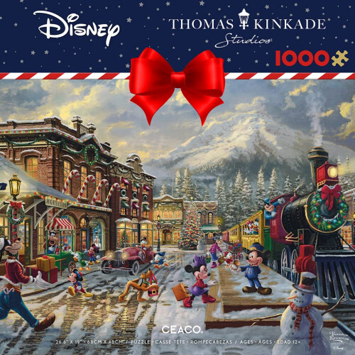 Ceaco - Thomas Kinkade - Disney - Wakacje - Candy Cane Express - Puzzle 1000 elementσw 1