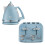 De'Longhi Delonghi Argento 1.7L Kettle & 4 Slice Toaster Set, Blue 1