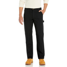 Carhartt Men's Relaxed Straight Rugged Flex Duck Dungaree Black W35 x L30