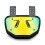 Battle Prism Chrome fodbold bagplade (ungdomsguld/bl?) 3