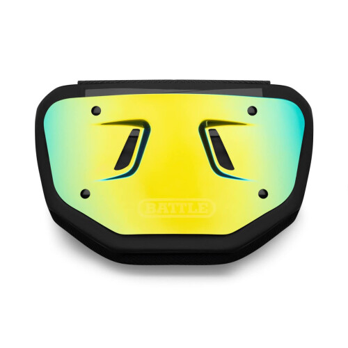 Battle Prism Chrome fodbold bagplade (ungdomsguld/bl?) 1
