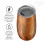 OGGI Thermo Flute 'Celebrate Collection' Ατσάλινη Μπύρα Ψυγείου - Ξύλινη Υφή, 6oz, με διάφανο καπάκι. 4