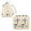 De'Longhi Delonghi Argento 1.7L Kettle & 4 Slice Toaster Set, Beige 1