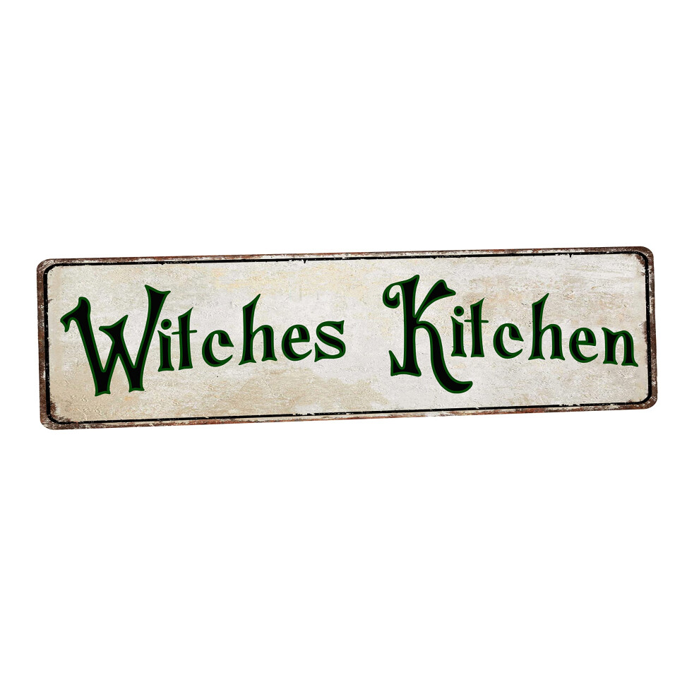 SNOWANG Decor 4 x 16 pouces Vintage Pinche Tin Signs Funny Street Metal Signs pour la maison Mur Bar Man Cave (sorci   res)