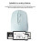 (blue) Rechargeable Bluetooth Mouse Laptop PC Tablet Gaming Working Mouse USB Receiver Mouse for iPad Macbook Laptop Wireless Mice 4