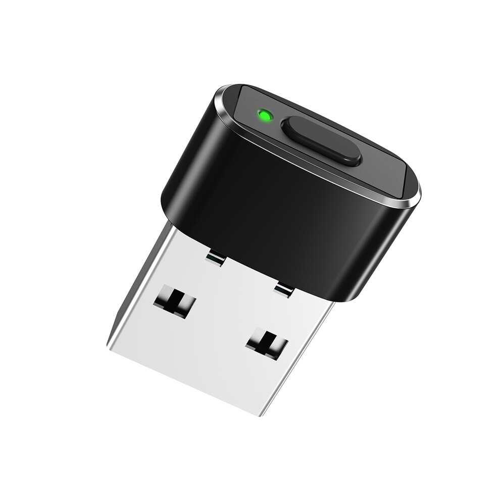 (Black) M10 USB Mini Mouse Jiggler Undetectable Silent Mouse Mover ON/Off Button Automatic Move Simulators For Keeping Computer Active