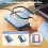 Vaydeer Enlarged Turntable Mouse Mover, Adjustable Intervals User-Friendly Buttons and LED Display Mouse Shaker Wiggler 5