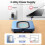 Vaydeer Enlarged Turntable Mouse Mover, Adjustable Intervals User-Friendly Buttons and LED Display Mouse Shaker Wiggler 7