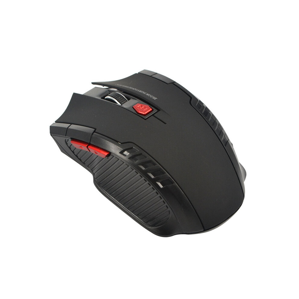 (Black) 2.4 Ghz Wireless Mouse Portable Gamer Mouse For Computer 1600Dpi Optical Usb 6 Buttons Mouse Mini Mice For Pc Laptop Notebook Black 9190758292695