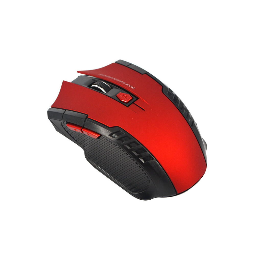 Maxpower (Red) 2.4 Ghz Wireless Mouse Portable Gamer Mouse For Computer 1600Dpi Optical Usb 6 Buttons Mouse Mini Mice For Pc Laptop Notebook Red