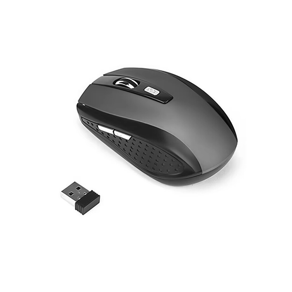 Maxpower (2.4G Black Gray) Wireless Mouse Silent Mouse Portable Mobile Optical Office Mouse Adjustable Dpi Levels For Notebook Pc Laptop Macbook