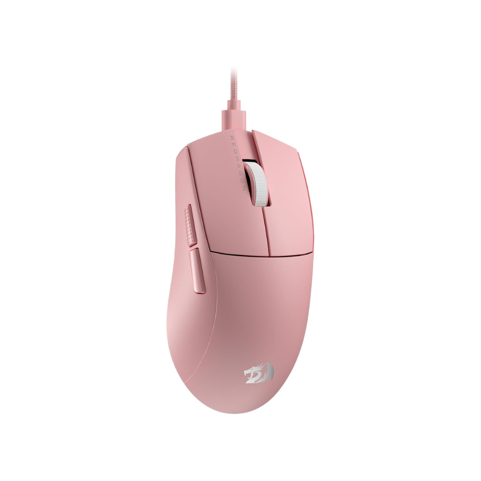 Maxpower (Pink) Redragon M724 Wired 42G Ultra-Light 12,400 Max Dpi Optical 5 Programmable Buttons Gaming Mouse
