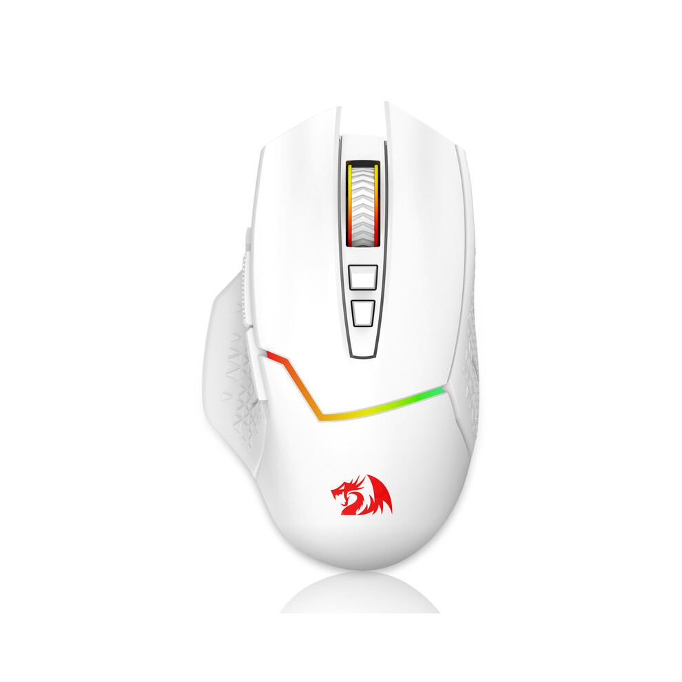 () Redragon M690 Pro Wireless Gaming Mouse 8000 Dpi Wired Mouse Rapid Fire Key 8 Macro Buttons For Pc/Mac/Laptop, Black/ Mouse White/Black 9190758288353