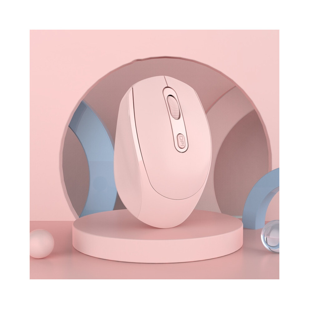 Maxpower (Pink) Wireless Mouse, Ergonomic Optical Mouse, Computer Mouse For Laptop, Pc,Chromebook,Notebook,Rechargeable Small Cordless Mice Pink