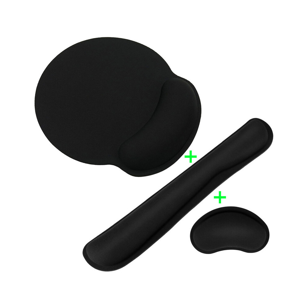 Maxpower (3 Combo) New Wrist Rest Mouse Pad With Non-Slip Base Wrist Rest Pad Ergonomic Mousepad For Typist Office Gaming Pc Laptop