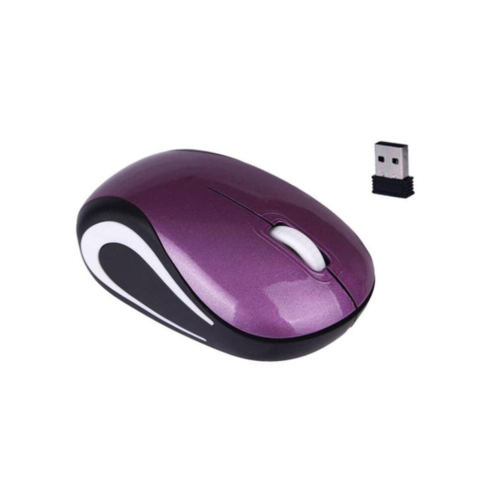 (PURPLE) Whole Sale Wireless Cordless Mouse Slient 3 Buttons Computer Mouse 1200DPI Gaming Mice Optical Mouse Gamer for PC Laptop