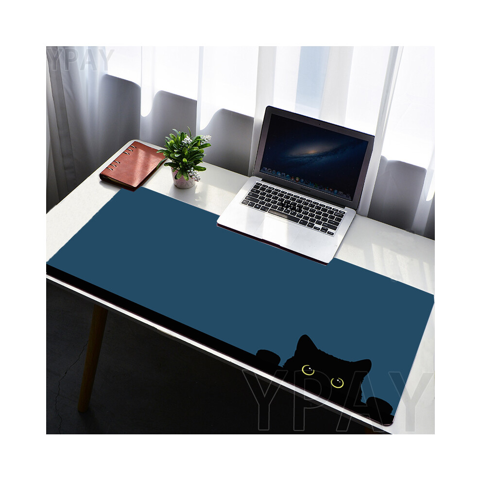 Maxpower (Wa00395 Cat (12), 400X800x3mm) Big Mouse Pad Cat Large Gamer Mousepad Office Keyboard Mat Mouse Mats Rubber Desk Pad Computer Desk Rug Stitched Edge