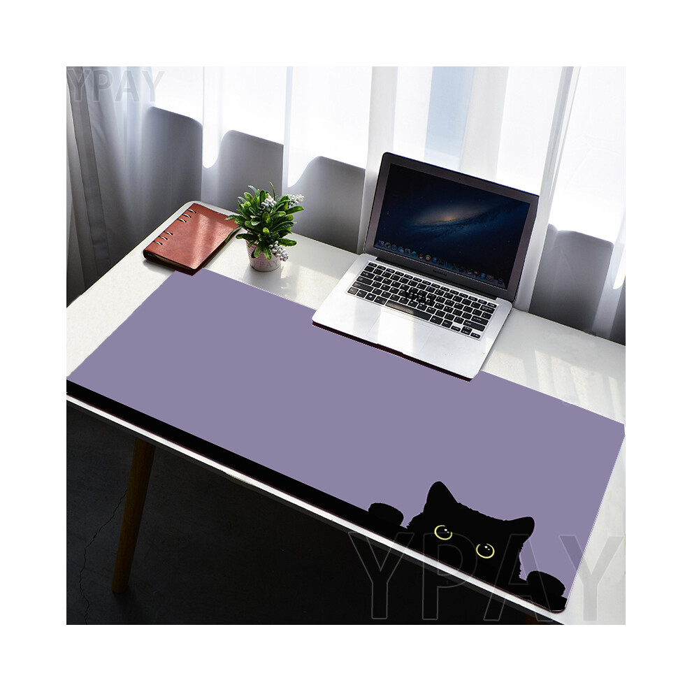 Maxpower (Wa00395 Cat (25), 400X800x3mm) Big Mouse Pad Cat Large Gamer Mousepad Office Keyboard Mat Mouse Mats Rubber Desk Pad Computer Desk Rug Stitched Edge
