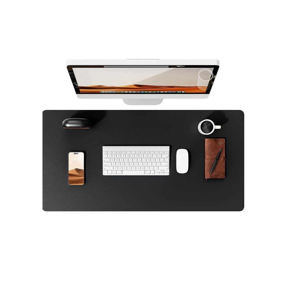 Maxpower (Black, 80X40 Cm) Desk Pad Protector, Office Desk Mat, Large Mouse Pad, Waterproof Non-Slip Pu Leather Desk Blotter For Office And Home
