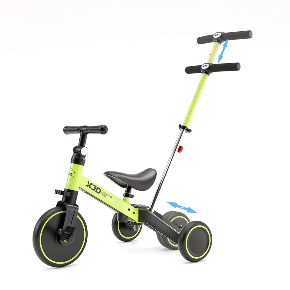 XJD 7 in 1 Toddler Bike with Push Handle Tricycles for 1 to 3 Years Ol-image-OPC-PFM92Q7-NEW