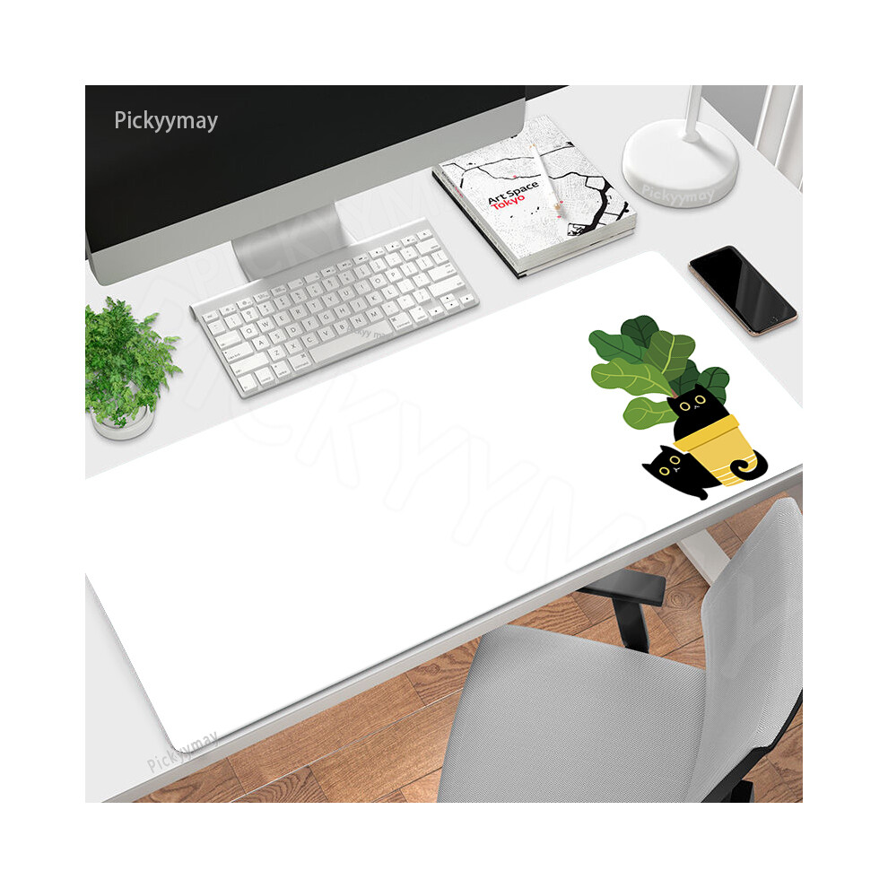 Maxpower (Wa00326 Cat (22), 800X400x2mm) Cat Plant Mouse Pads Gaming Mousepad Gamer Mouse Mat Keyboard Mats Desk Pad Office Mousepads Xxl For Computer