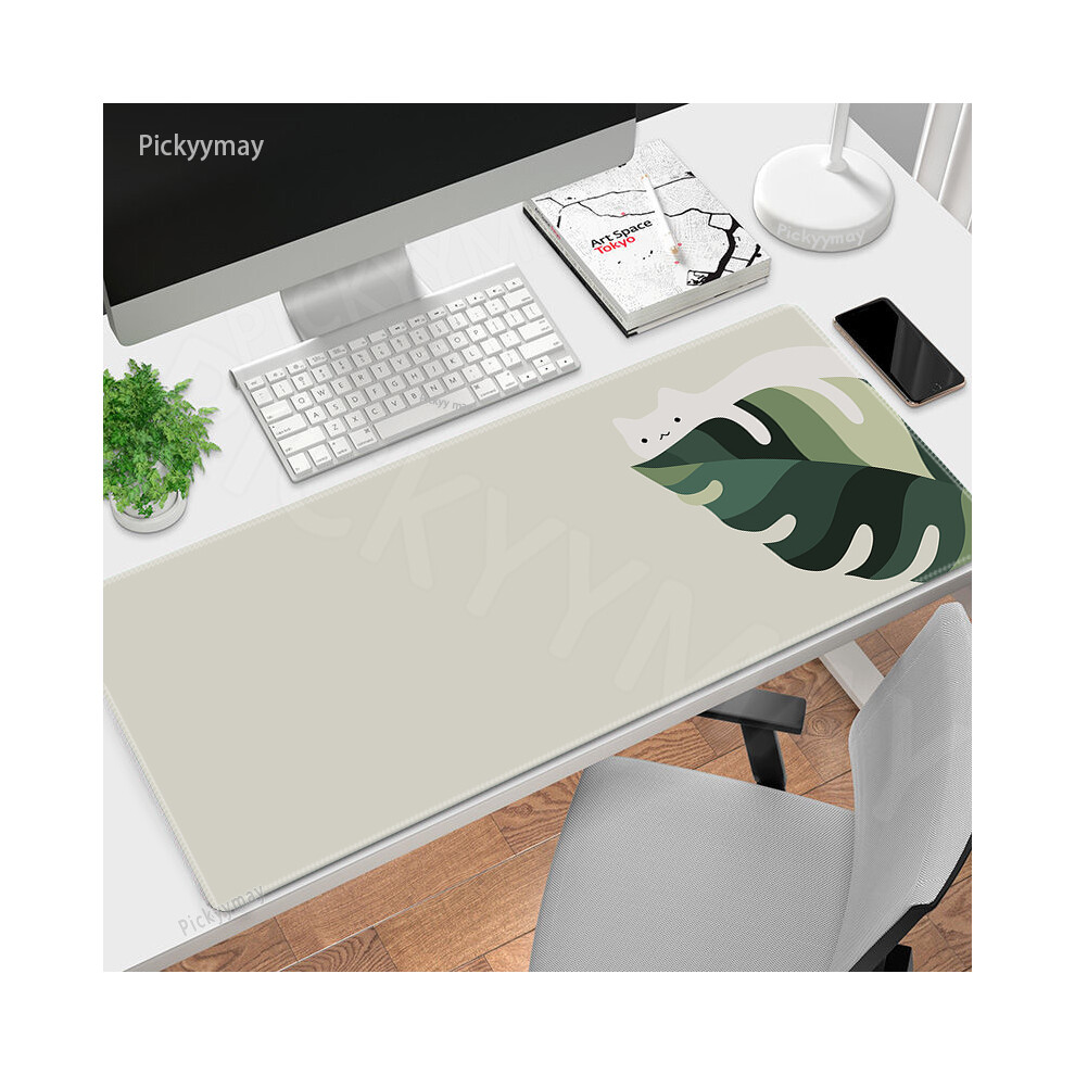 Maxpower (Wa00326 Cat (5), 800X400x3mm) Cat Plant Mouse Pads Gaming Mousepad Gamer Mouse Mat Keyboard Mats Desk Pad Office Mousepads Xxl For Computer