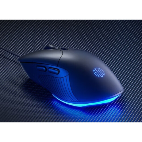 (black) INPHIC B2 USB Wired Mouse 7200DPI Adjustable and 6 Programmable Buttons, Silent Click, Optical Tracking, for PCs and Laptops