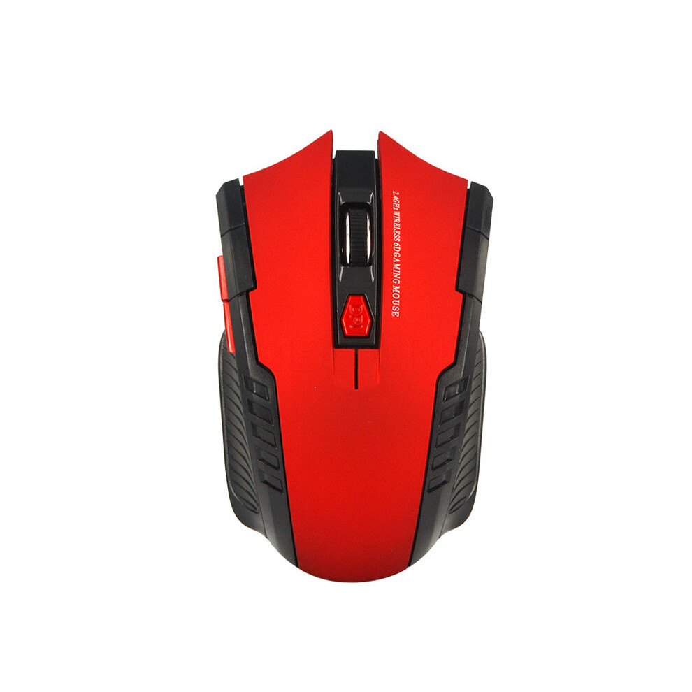 (Red) 2.4Ghz Wireless Mouse Optical Mice Mouse Gaming With Usb Receiver Gamer 6D Wireless Mouse For Computer Laptop Accessories Red 9190758290714