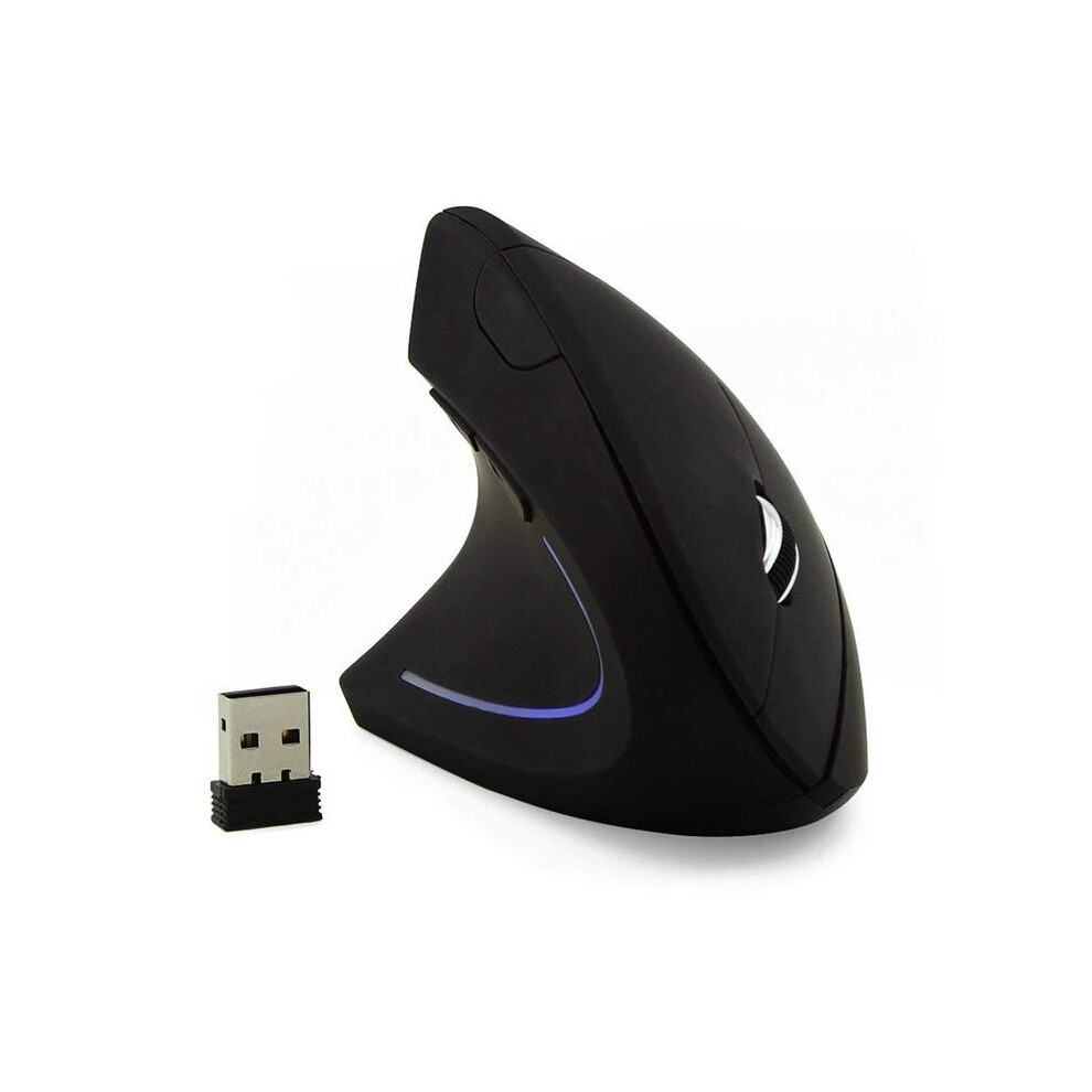 (Wireless Left Hand) Left Hand Wireless Vertical Mouse Ergonomic Rechargeable 1600Dpi Office Mause Mute Optical Mice With Rgb For Laptop Desktop 9190758304022