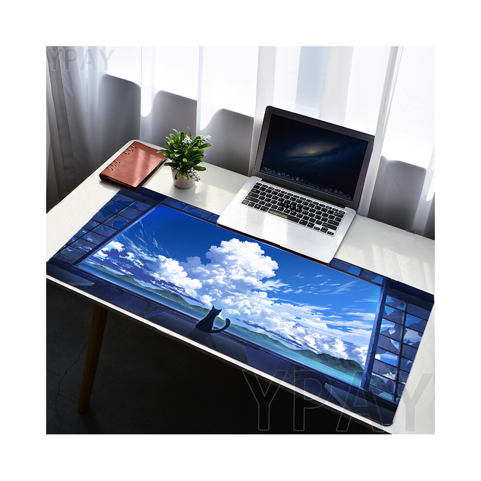 Maxpower (Wa00380, 400X800x3mm) Mouse Pads Sky Landscape Table Mats Computer Mousepad Company Desk Pad Aesthetic Large Gamer Mousepads Office Mouse Mat