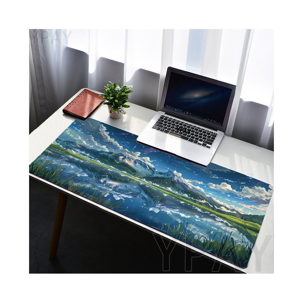 Maxpower (Wa00410 (18), 400X800x3mm) Mouse Pads Sky Landscape Table Mats Computer Mousepad Company Desk Pad Aesthetic Large Gamer Mousepads Office Mouse Mat