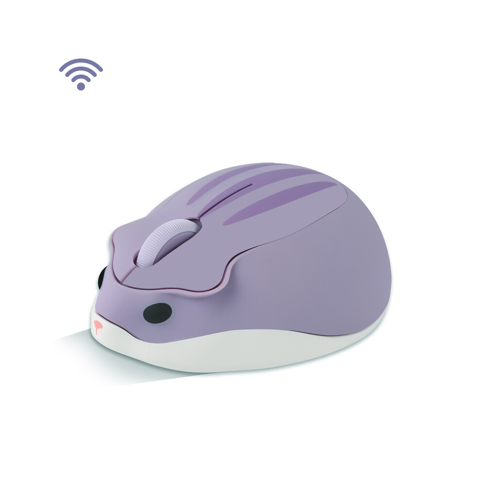 Maxpower (Hamster Purple) Cute Capybara Wireless Mouse Optical Portable Mute Mice Desktop Laptop Universal Computer Usb Mice For Pc Office Girl Gifts