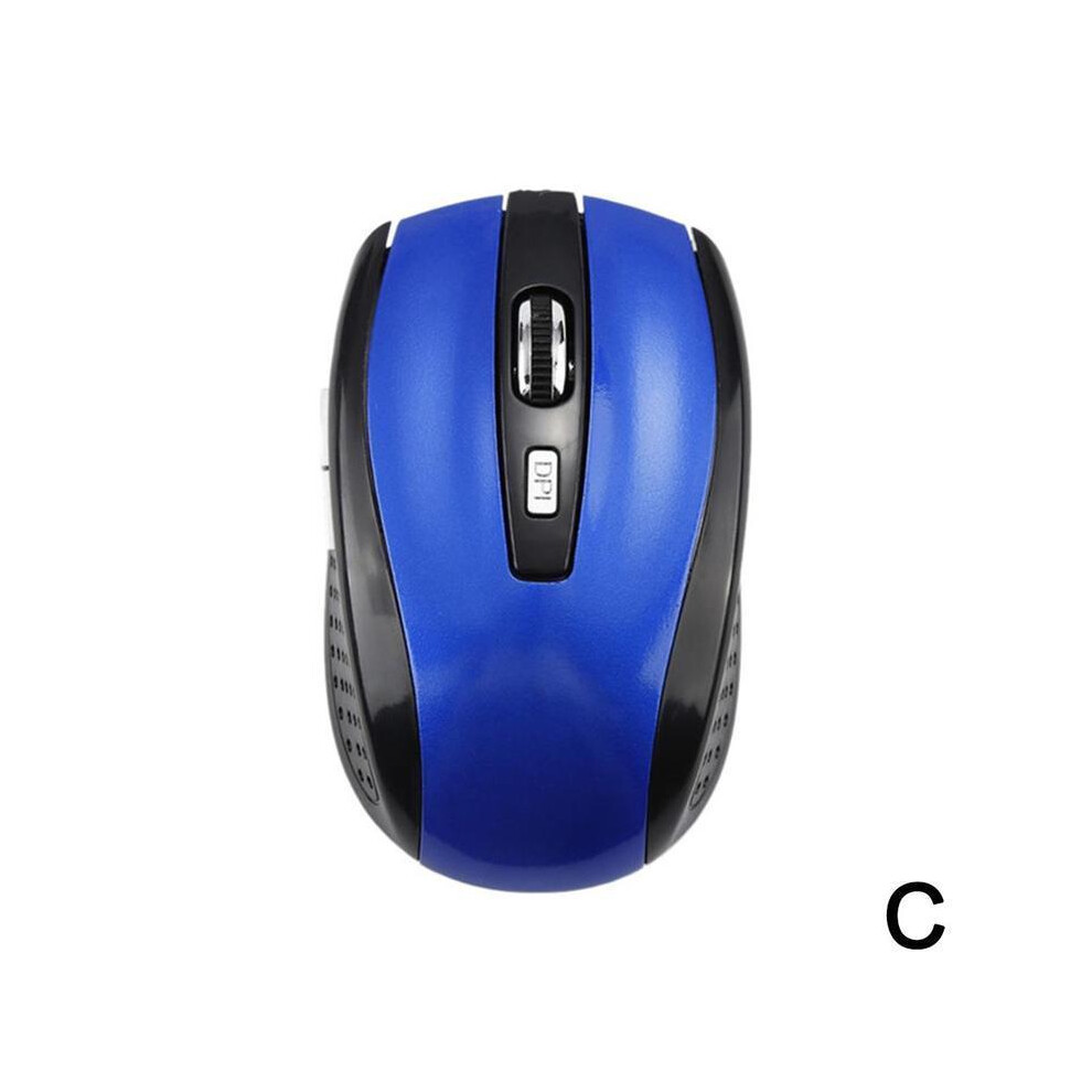 Maxpower (Blue) 2.4Ghz Wireless Mouse Optical Mice With Usb Receiver Gamer 6 Buttons Mouse For Computer Pc Laptop Accessories Blue