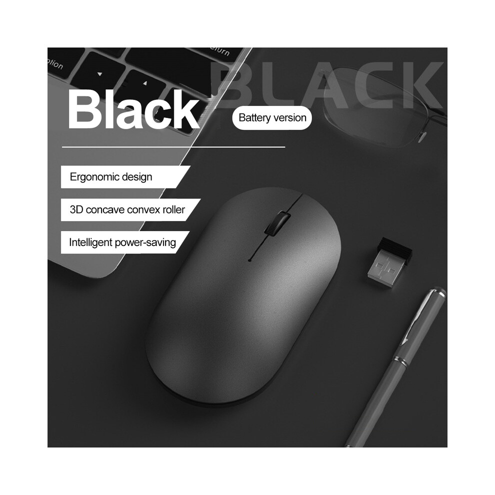 Maxpower (2.4G ) Wireless Mouse Gaming Mouse Portable Silent Mice 1600Dpi Adapter For Laptop Computer Desktop Pc Macbook Ipad Iphone Tablet Black