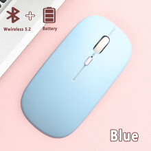 (Blue) Bluetooth Mouse for Laptop (BT 5.0) Computer Bluetooth Mouse Portable PC Mouse Bluetooth Compatible with Mac MacBook Pro Air