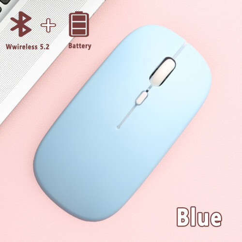 (Blue) Bluetooth Mouse for Laptop (BT 5.0) Computer Bluetooth Mouse Portable PC Mouse Bluetooth Compatible with Mac MacBook Pro Air