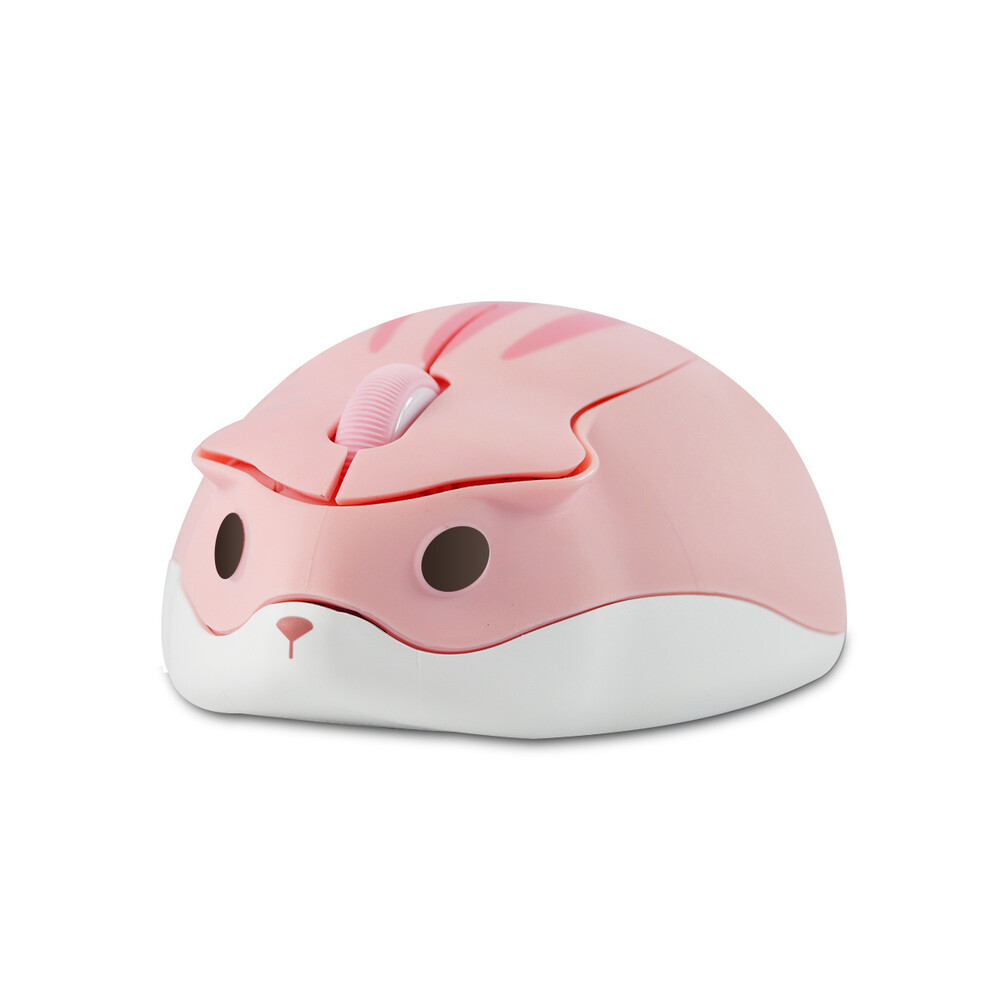 Maxpower (Pink) Cute Wireless Mouse Hamster Designed Creative Mause Ergonomic Usb Optical 1200 Dpi Mini Mice Kid Gifts For Pc Laptop