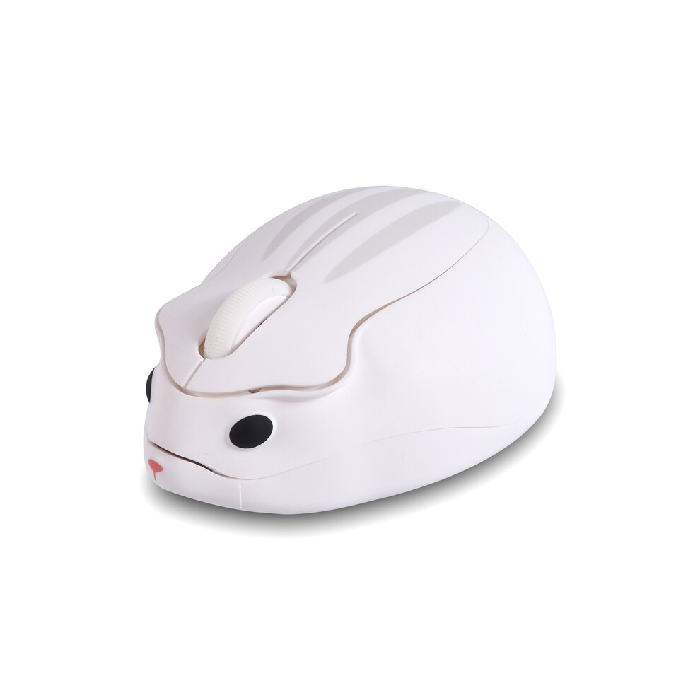 Maxpower (White) Cute Wireless Mouse Hamster Designed Creative Mause Ergonomic Usb Optical 1200 Dpi Mini Mice Kid Gifts For Pc Laptop