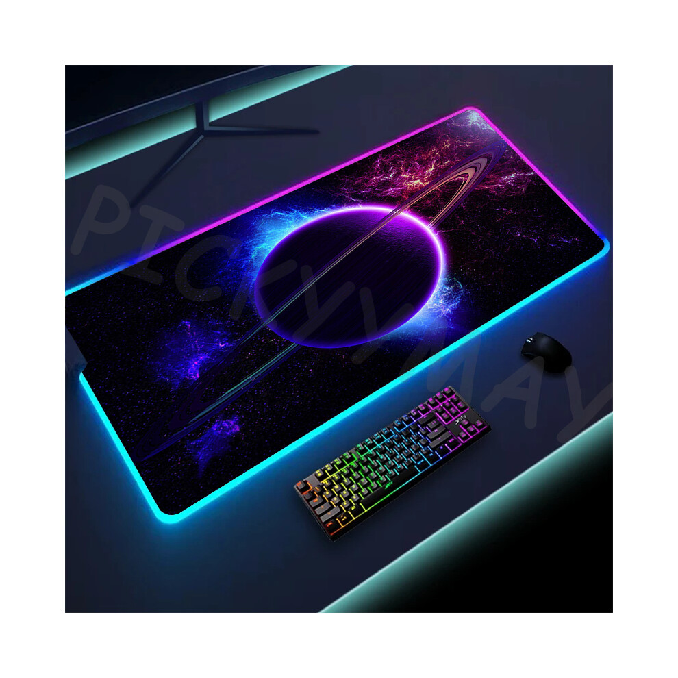(Spa001 (1), 350X900x3mm) Universe Rgb Gaming Mousepad Space Mouse Mats Led Large Gamer Mousepads Xxl Keyboard Pads Luminous Desk Mat Mouse Pad Backli 9190758302868