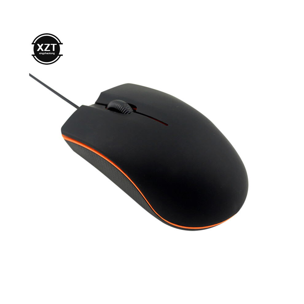 (black) USB Mini Wired Mouse 3D Optical Gaming Frosting Mice Ergonomic for PC Laptop Notebook Computers Mouse for Home