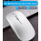 (Rose) Tablet Phone Computer Bluetooth Wireless Mouse Charging USB Wireless Mouse Portable Mouse 3