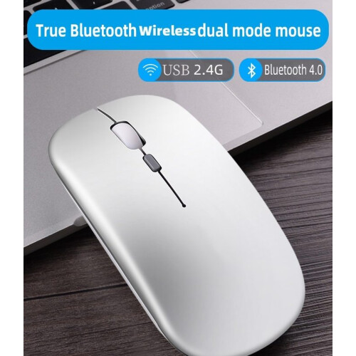 (Rose) Tablet Phone Computer Bluetooth Wireless Mouse Charging USB Wireless Mouse Portable Mouse 2