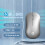 (Silver) HP DM10 Wireless Bluetooth Dual-mode Mouse Business Office Wireless Mouse Apple Notebook Micro Sound Bluetooth Portable Wireless 3