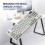 (Blue, White axis) K86 Wireless Hot-Swappable Mechanical Keyboard Bluetooth/With Display Screen and Volume Rotary Button for Games and Work 6