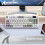 (Grey, White axis) K86 Wireless Hot-Swappable Mechanical Keyboard Bluetooth/With Display Screen and Volume Rotary Button for Games and Work 1