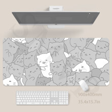 (SSS MAOMAO (4), 300x600x2mm) Original Mouse Pad Cute Cat Mousepad Large Keyboard Mats Kawaii Desk Mat Company Desk Pad For Gift Mousepads