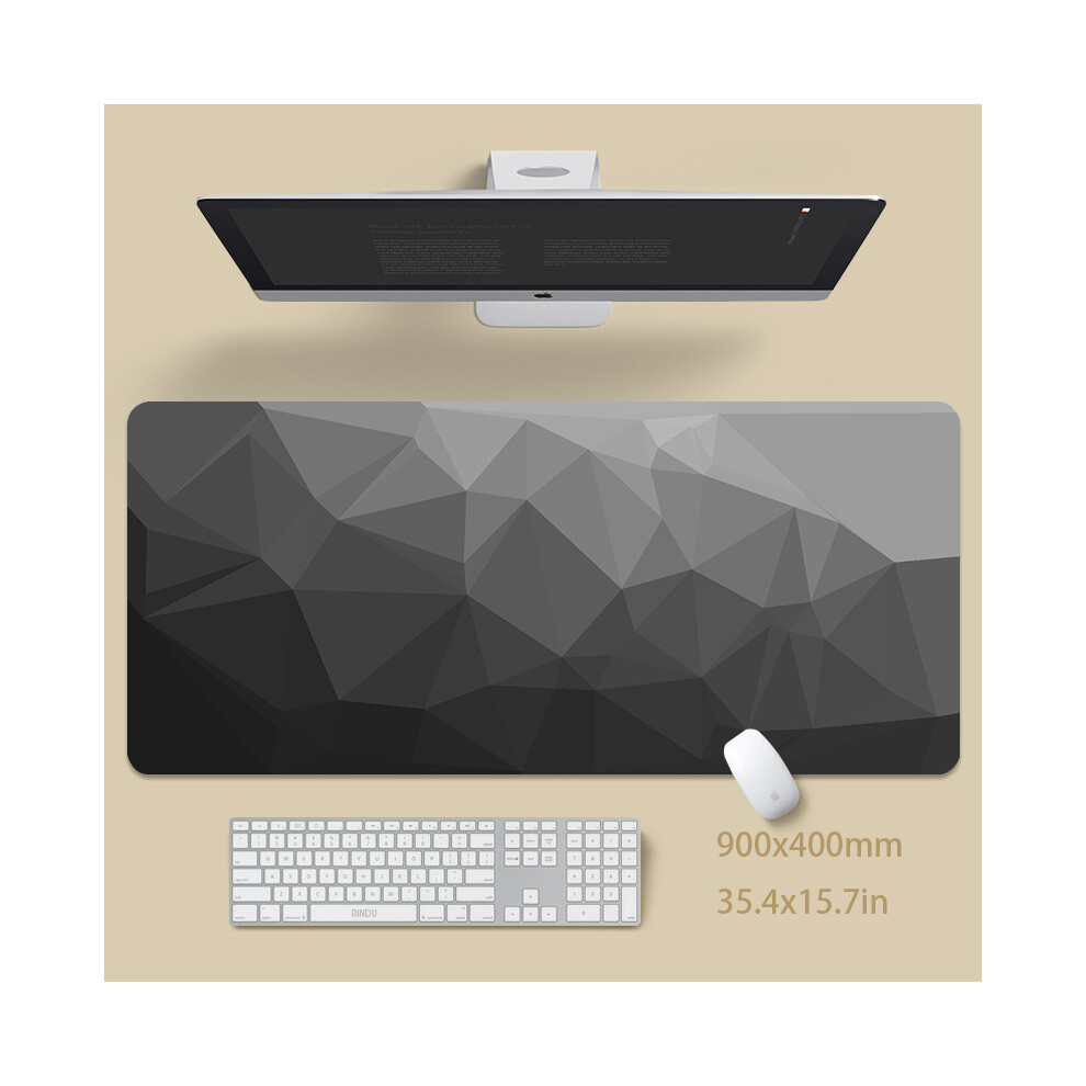 Maxpower (Triangle Ss (1), 900X400x3mm) Minimalist Large Desk Pads Big Computer Mousepads Gaming Mousepad Big Keyboard Mats Gamer Mouse Pad Desk Mat