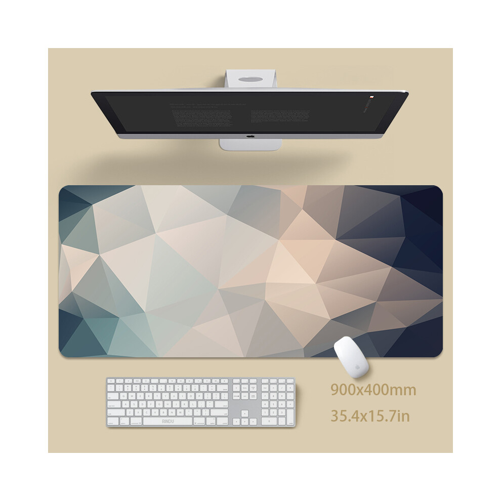Maxpower (Triangle Ss (14), 900X400x3mm) Minimalist Large Desk Pads Big Computer Mousepads Gaming Mousepad Big Keyboard Mats Gamer Mouse Pad Desk Mat
